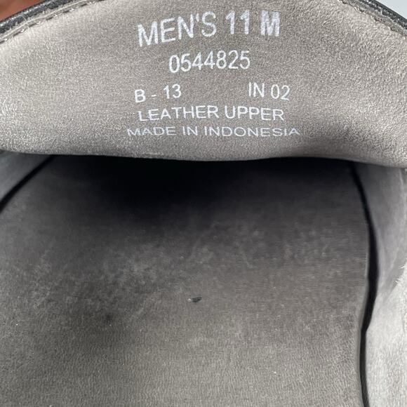 Sperry Gold Cup Mens 11 M Black Leather Slip On Driving Penny Loafers Casual GUC - Picture 9 of 9